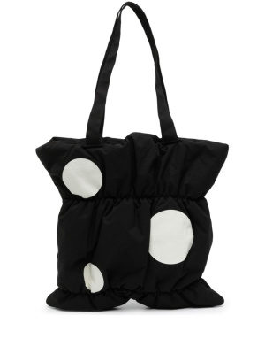 

Polka-dot padded tote bag, Y's Polka-dot padded tote bag
