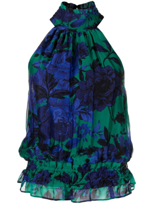 

Floral-print ruffled blouse, LIU JO Floral-print ruffled blouse