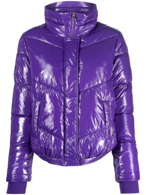 

Chevron-quilting glossy puffer jacket, LIU JO Chevron-quilting glossy puffer jacket