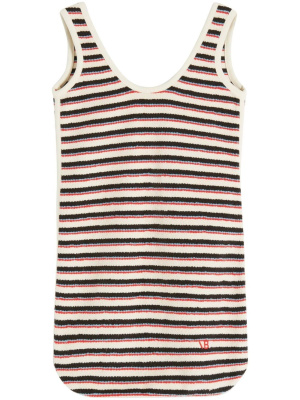 

Stripe-detail day dress, Victoria Beckham Stripe-detail day dress