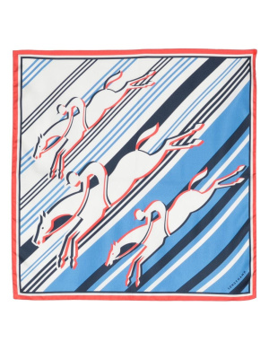 

Graphic-print silk scarf, Longchamp Graphic-print silk scarf