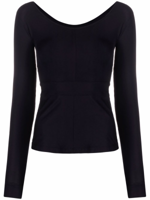 

Ballet long sleeved jersey top, Victoria Beckham Ballet long sleeved jersey top