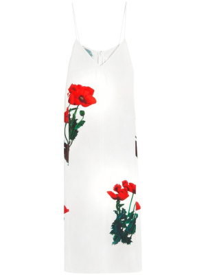 

Poppy-print camisole dress, Victoria Beckham Poppy-print camisole dress