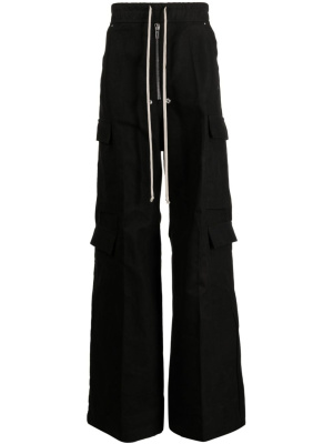 

High-waisted cargo cotton trousers, Rick Owens High-waisted cargo cotton trousers