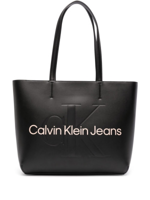 

Monogram-debossed tote bag, Calvin Klein Jeans Monogram-debossed tote bag