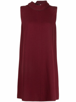 

Tie-neck flared mini dress, Victoria Victoria Beckham Tie-neck flared mini dress