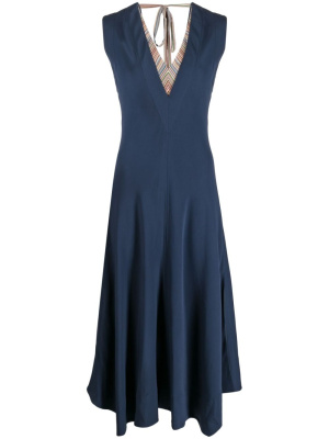 

V-neck pleated midi dress, Paul Smith V-neck pleated midi dress