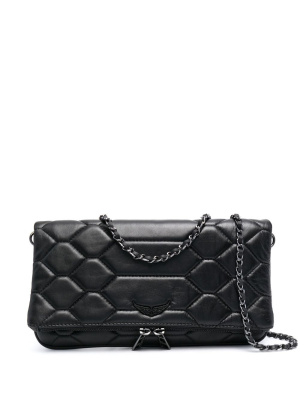

Rock Xl Mat Scale quilted leather clutch bag, Zadig&Voltaire Rock Xl Mat Scale quilted leather clutch bag