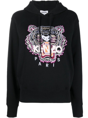 

Tiger Head embroidered hoodie, Kenzo Tiger Head embroidered hoodie