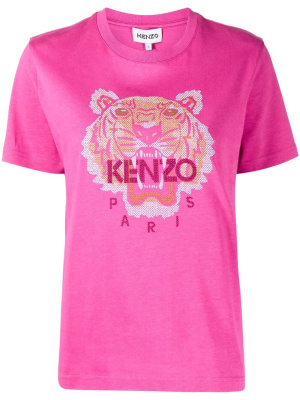 

Embroidered-logo cotton T-shirt, Kenzo Embroidered-logo cotton T-shirt