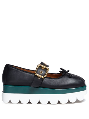 

Mary Jane buckled leather sneakers, Marni Mary Jane buckled leather sneakers