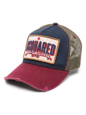 

Logo-patch distressed-effect cap, Dsquared2 Logo-patch distressed-effect cap