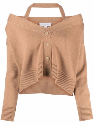 

Off-shoulder cashmere cardigan, Michael Kors Off-shoulder cashmere cardigan