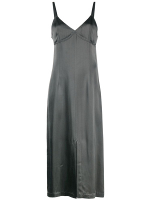 

Satin slip midi dress, TOTEME Satin slip midi dress