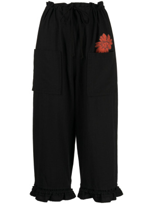 

High-waisted cropped trousers, Comme des Garçons TAO High-waisted cropped trousers