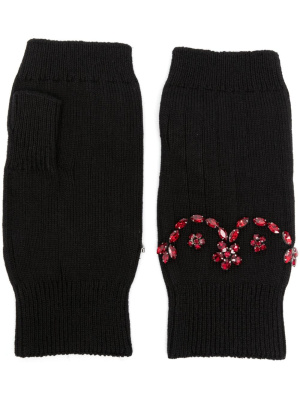 

Crystal-embellished cotton socks, Simone Rocha Crystal-embellished cotton socks