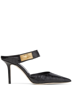 

Nell 85mm leather mules, Jimmy Choo Nell 85mm leather mules