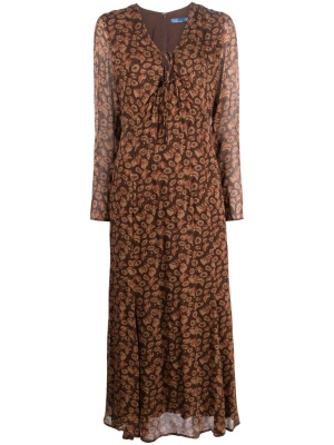 

Floral-print A-line maxi dress, Polo Ralph Lauren Floral-print A-line maxi dress