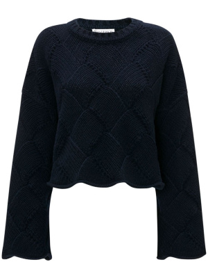 

Basket-weave cropped jumper, JW Anderson Basket-weave cropped jumper