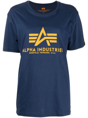 

Logo-print detail T-shirt, Alpha Industries Logo-print detail T-shirt