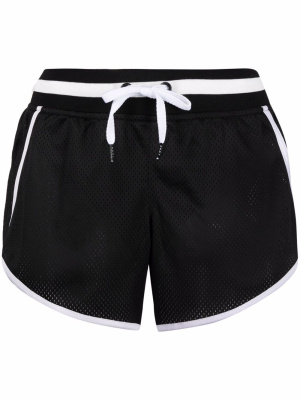 

Contrast-trim mesh effect shorts, DKNY Contrast-trim mesh effect shorts