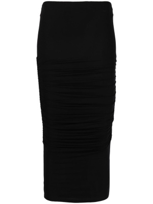 

High-waisted ruched pencil skirt, Versace High-waisted ruched pencil skirt