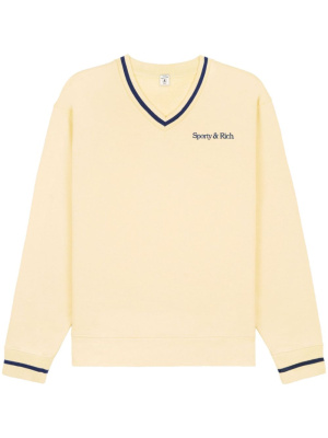 

New Serif V-neck jumper, Sporty & Rich New Serif V-neck jumper