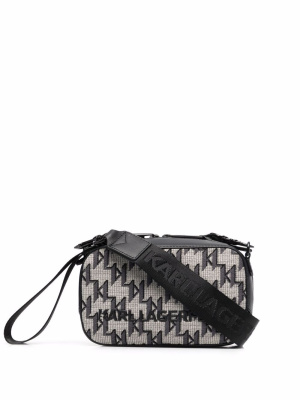 

K/Monogram jacquard camera bag, Karl Lagerfeld K/Monogram jacquard camera bag