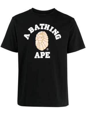 

Logo-print cotton T-shirt, A BATHING APE® Logo-print cotton T-shirt