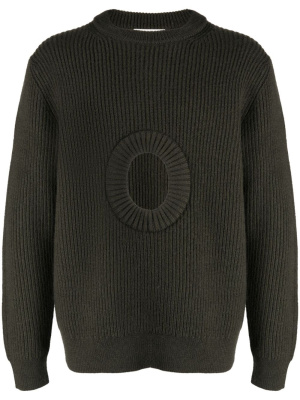 

Cut-out organic wool jumper, Craig Green Cut-out organic wool jumper