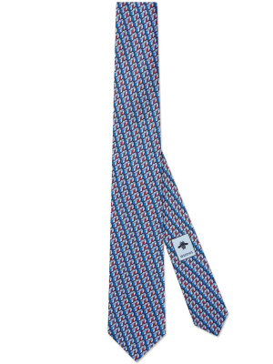 

Monogram silk tie, Gucci Monogram silk tie