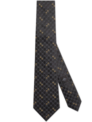

Monogram-pattern silk tie, Gucci Monogram-pattern silk tie