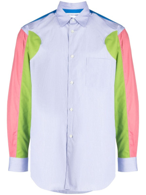 

Colour-block panelled cotton shirt, Comme Des Garçons Shirt Colour-block panelled cotton shirt