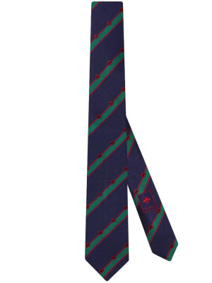 

Striped silk tie, Gucci Striped silk tie