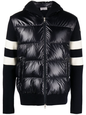 

Stripe-detail panelled padded jacket, Moncler Stripe-detail panelled padded jacket