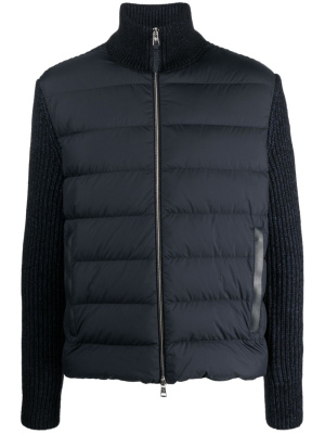 

Padded cotton-blend cardigan, Moncler Padded cotton-blend cardigan