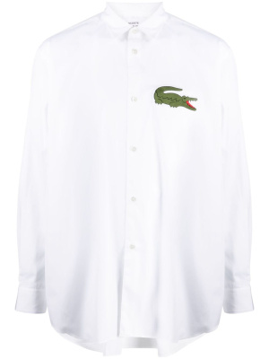 

X Lacoste logo-patch cotton shirt, Comme Des Garçons Shirt X Lacoste logo-patch cotton shirt