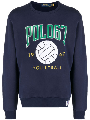 

Logo-print round-neck sweatshirt, Ralph Lauren RRL Logo-print round-neck sweatshirt