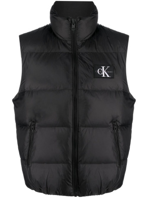 

Logo-patch padded gilet, Calvin Klein Logo-patch padded gilet