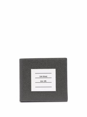 

Logo-patch bi-fold wallet, Thom Browne Logo-patch bi-fold wallet