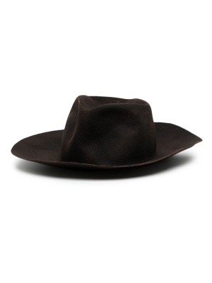 

Wide-brim wool hat, Yohji Yamamoto Wide-brim wool hat