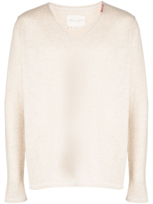 

V-neck wool jumper, Greg Lauren V-neck wool jumper