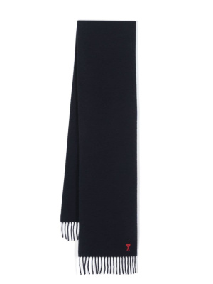 

Ami de Coeur wool scarf, AMI Paris Ami de Coeur wool scarf