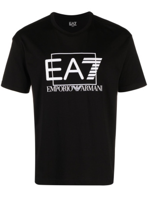 

Logo-print cotton T-Shirt, Ea7 Emporio Armani Logo-print cotton T-Shirt