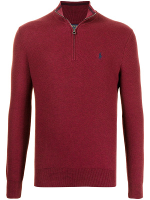 

Knitted cotton half-zip sweatshirt, Polo Ralph Lauren Knitted cotton half-zip sweatshirt