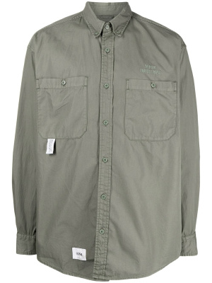 

Logo-patch cotton shirt, Alpha Industries Logo-patch cotton shirt