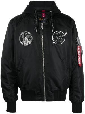

Graphic-print bomber-jacket, Alpha Industries Graphic-print bomber-jacket