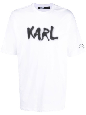 

Logo-print cotton T-shirt, Karl Lagerfeld Logo-print cotton T-shirt