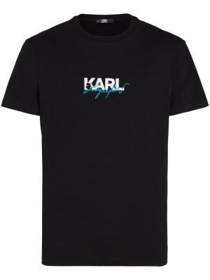 

Logo-print organic cotton T-shirt, Karl Lagerfeld Logo-print organic cotton T-shirt