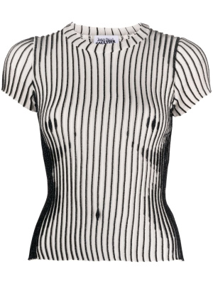 

Striped short-sleeve top, Jean Paul Gaultier Striped short-sleeve top